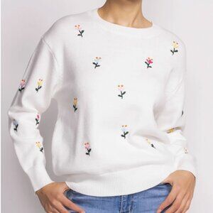 Pink Martini - Eva Sweater - Size Small - Embroidered